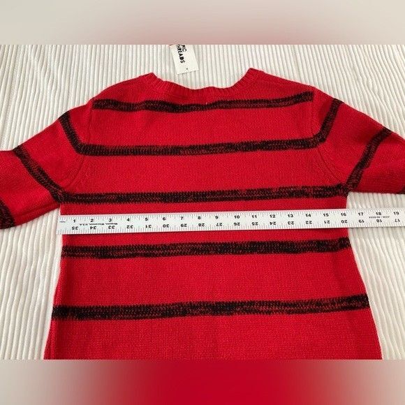 Epic Threads Girls XL Red Sweater Knit Black Sequin Heart Pullover Casual - Picture 7 of 8